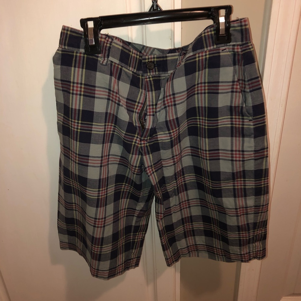 🛍 Boys’ Plaid Polo Shorts 🧢